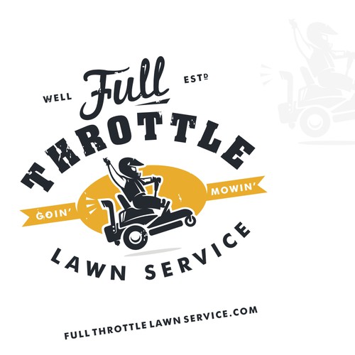 New logo wanted for Full Throttle Lawn Service Diseño de id-scribe