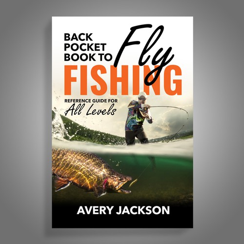 Illustration to entice fly fishing, Book cover contest