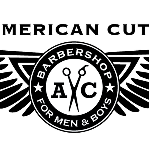 Logo for American Cuts Barbershop Design by Gal 2:20