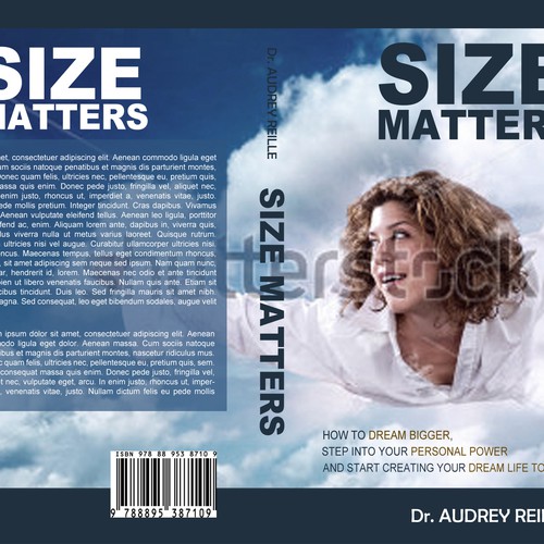 Design an Inspiring Book Cover for "Size Matters" on Dreaming Big! Design by VaMeDe