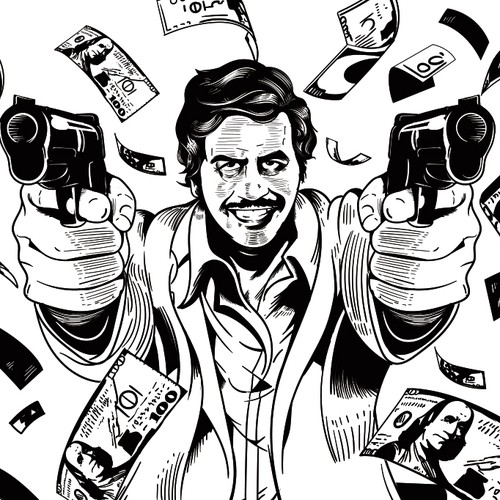 Create a portrait illustration of a mafia man | Illustration or ...