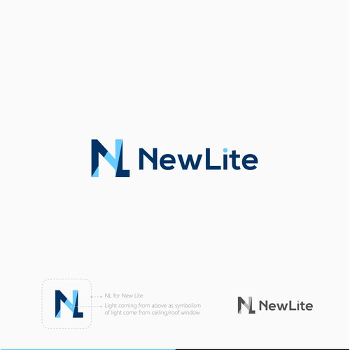 NewLite // Modern refreshing logo Design by Ditra
