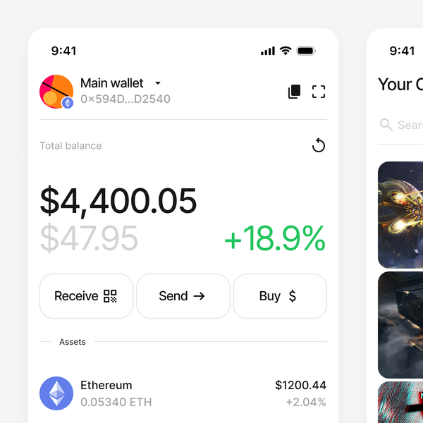 web3 wallet design concept