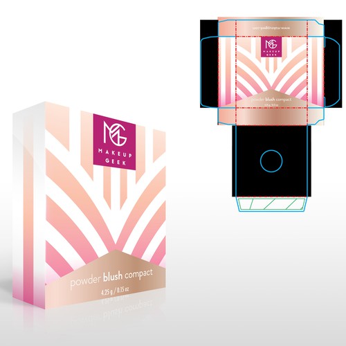 Makeup Geek Blush Box w/ Art Deco Influences Design von HollyMcA
