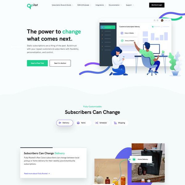 Creating Landing Page for Subscription Service Management