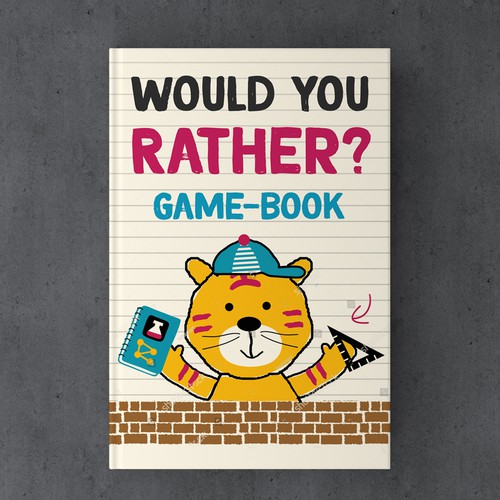 Fun design for kids Would You Rather Game book Design by LarkFlow Digital