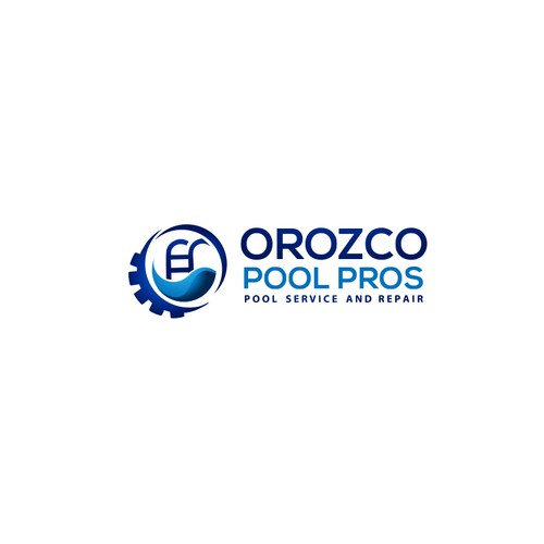 I'm looking for a Pool Service and Repair logo that's bold and easy to remember. Diseño de veluys