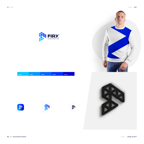 The new Firx Inc. brand identity, the european digital money leader. Design by AEI™