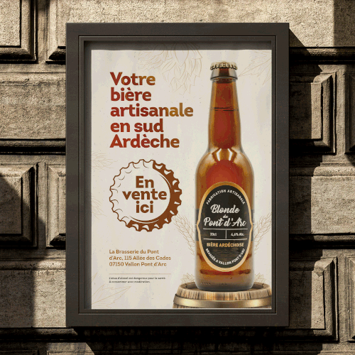 Poster for craft beer Design by Titlii