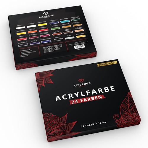 Creative packaging design for acrylic painting Design by CK Graphic