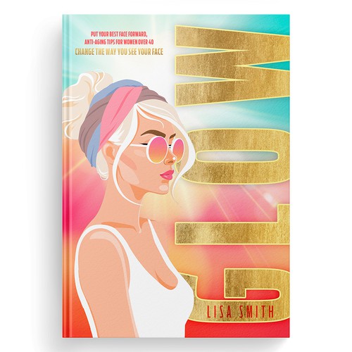 Hollywood Beauty Secrets for Women over 40 Book Cover Design Réalisé par m.creative
