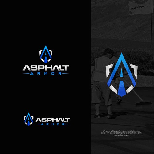 Powerful logo design for the most durable asphalt coating available Design by Z Creatives