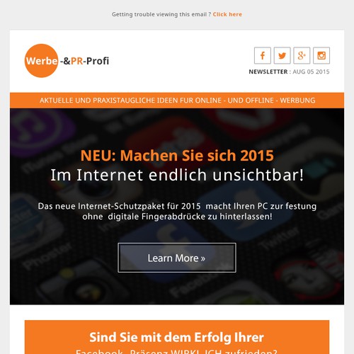 Newsletter Template Design Psd Format For Werbe Pr Praxis Email Contest 99designs