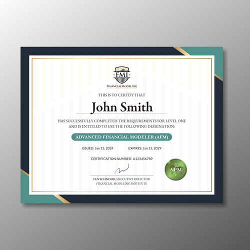 Looking for Custom Professional Certificate Design Design von nuhadesain