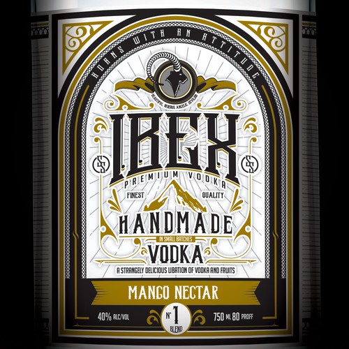 Vodka label - design a craft vodka. デザイン by J0taeMe_