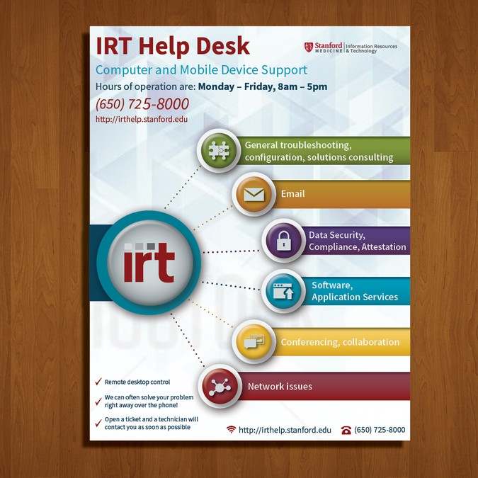 Create A Flyer And Communication Template For Stanford University