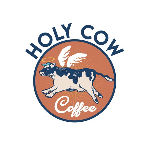 Design an Eye Catching Country Vibe Coffee Logo for "Holy Cow Coffee" Design by ifux