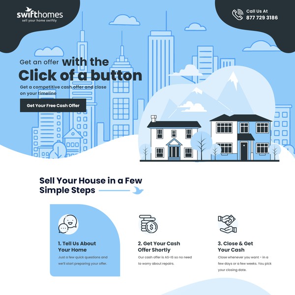Design by Mr.Zer0 titled "real estate landing page"