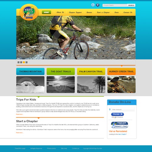 New website design wanted for Desert Recreation District - Trips For Kids Coachella Valley Ontwerp door SyedKashanChishty