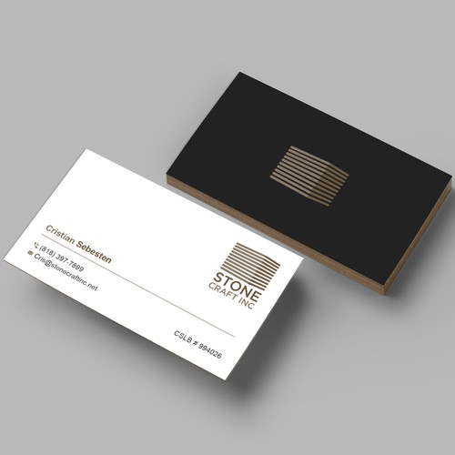 Business Card - Stone Craft Design von PAPRI802030