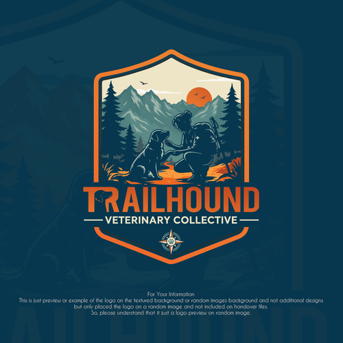 "Design a national park-inspired logo that captures adventure with a bold and modern-retro aesthetic" winning Logo & business card