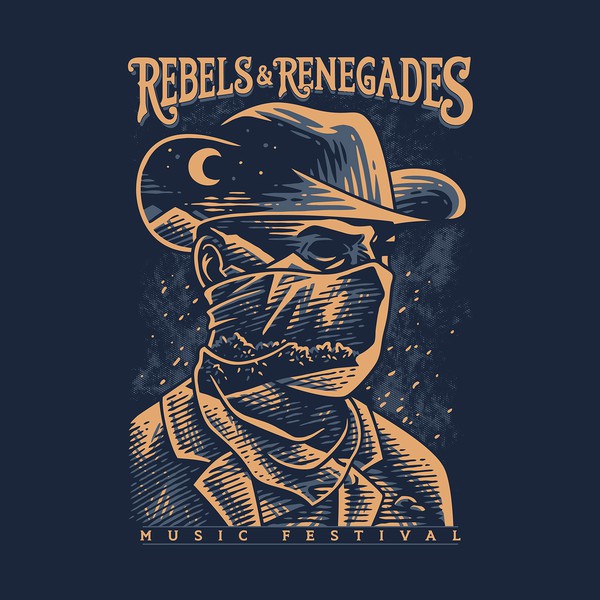 Cowboy T-Shirt Design | Outlaw Style