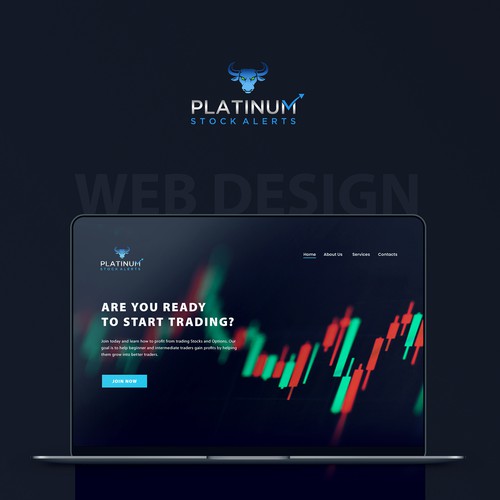 Modern Stock trading   Landing Page Design by Jan_m