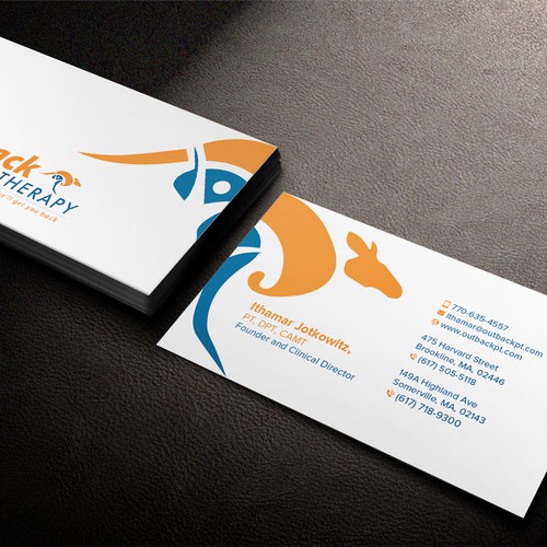 Business card for 2 clinic physical therapy office Design by Birendra Chandra Das