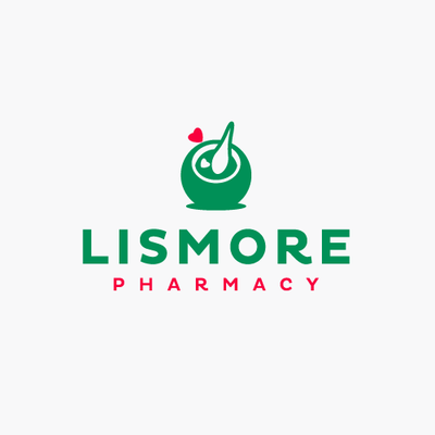 Bold logo proposal for a community pharmacy.