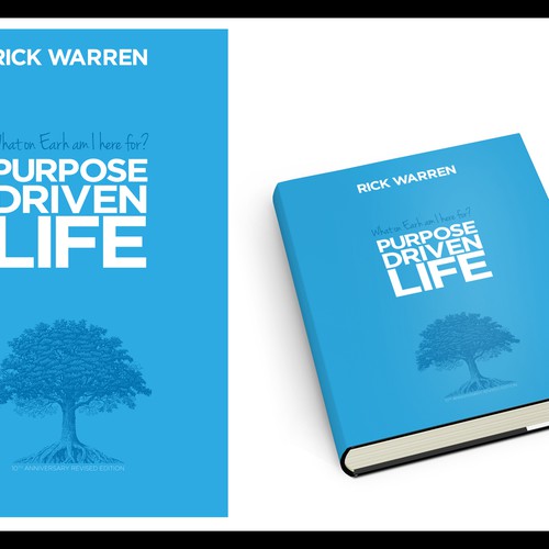 Book cover redesign for "What on Earth Am I Here For? The Purpose Driven Life" by Rick Warren Design by riverbed