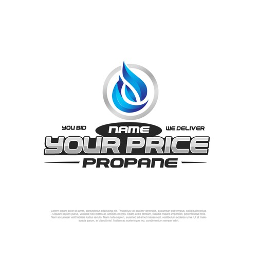 we need a design that will grab the eye for ordering propane and propane pricing. Diseño de pixelgrapiks