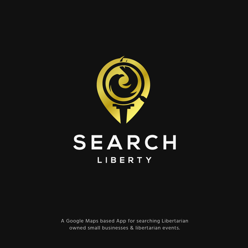 Sexy Techy Dark Modern Brand for Libertarians Design by jacondsign