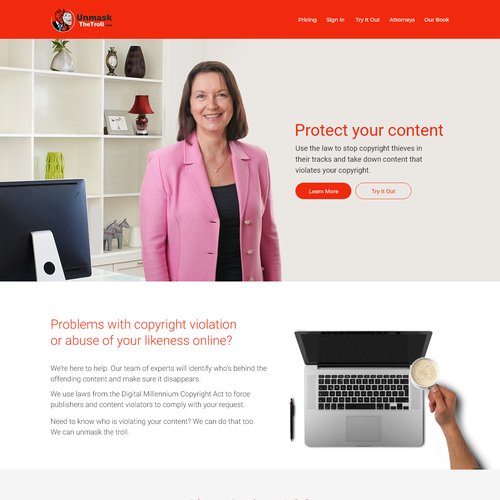 Create an elegant, striking website for a legal service Design by SkyRam