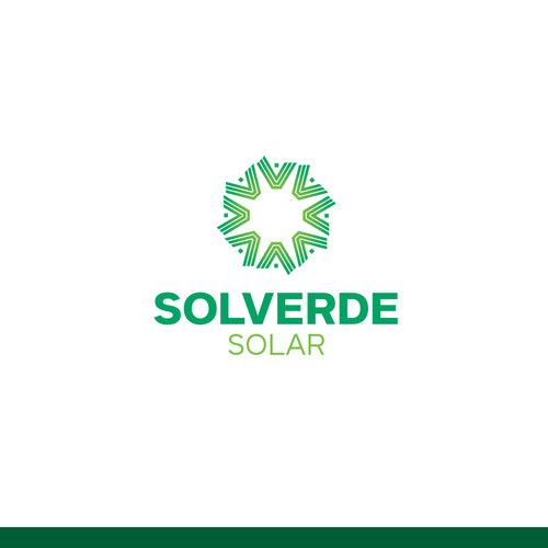 Clean logo for solar company Design by Diseño68