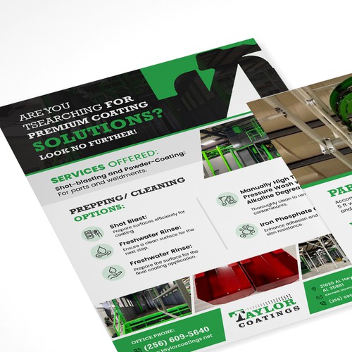 We are a new powder coating company needing to stand out from the rest. Design by Alphabet ♥