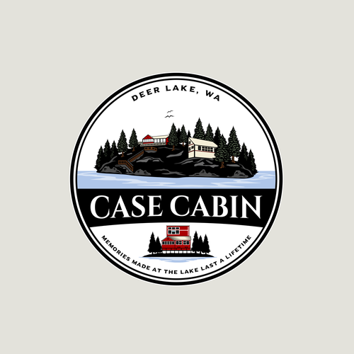 Lake cabin logo design Design by Mr. Rious ⚡