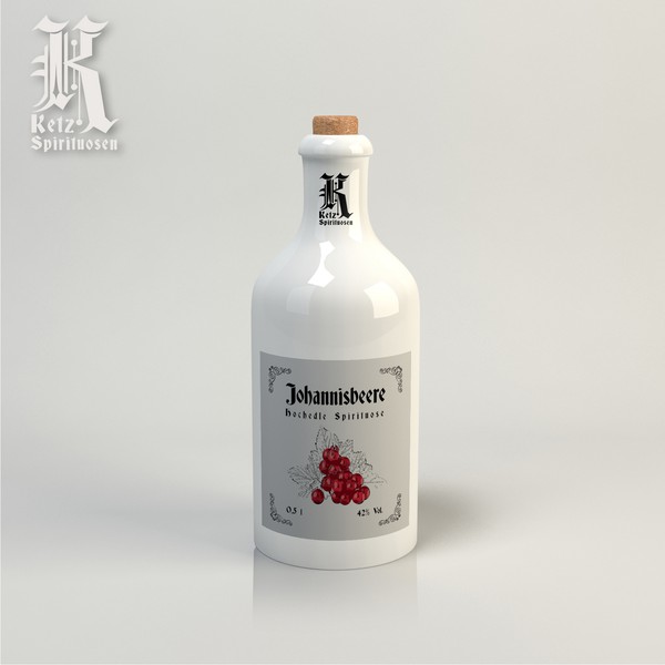 Design by Damir Miljković titled "Paper label and screen-print logo for liquor manufacture"