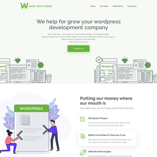 Web page design contest entry by MercClass