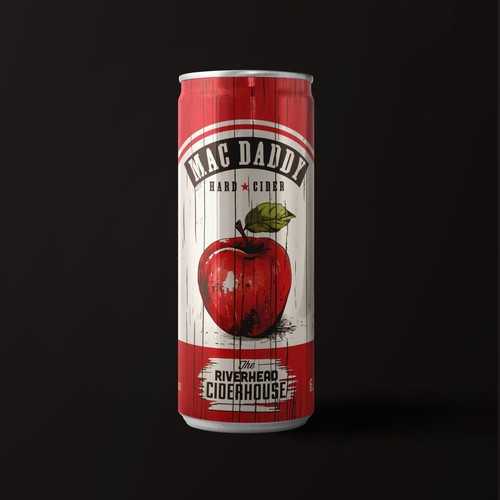 Design a rustic feeling slim can for hard apple cider Diseño de DesinNIK