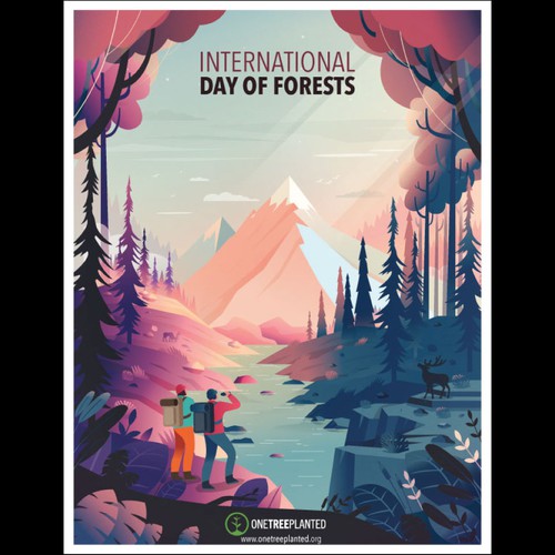Awesome Poster for International Day of Forests Design by Dakarocean