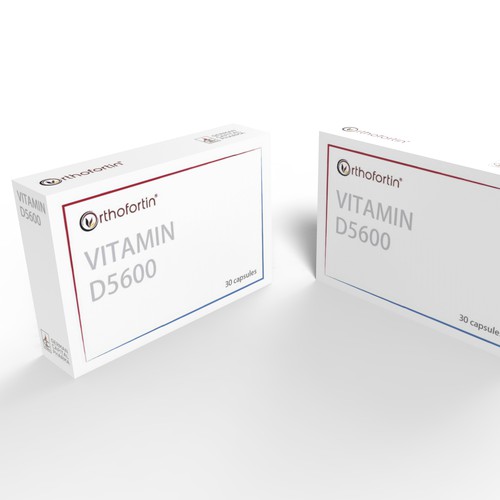 Box for Nutritional Supplement with Vitamin D Diseño de MZ.Studio