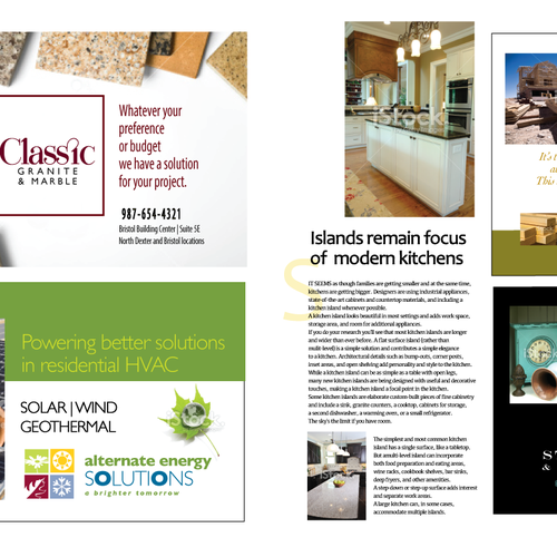 Eye Catching Advertising Magazine Layout needed for the Home Build Industry Design by poppins