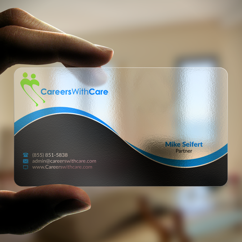 Hire Me business cards Design by Nuhan Enterprise IT