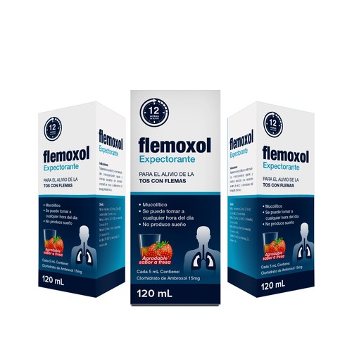 Llamativo empaque para FLEMOXOL Design by creationMB