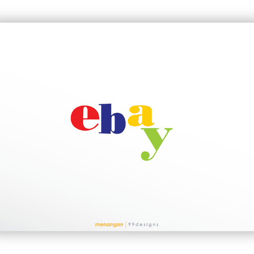 99designs community challenge: re-design eBay's lame new logo! Diseño de menangan