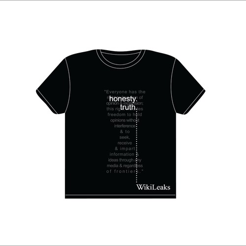 New t-shirt design(s) wanted for WikiLeaks Ontwerp door Ahralex