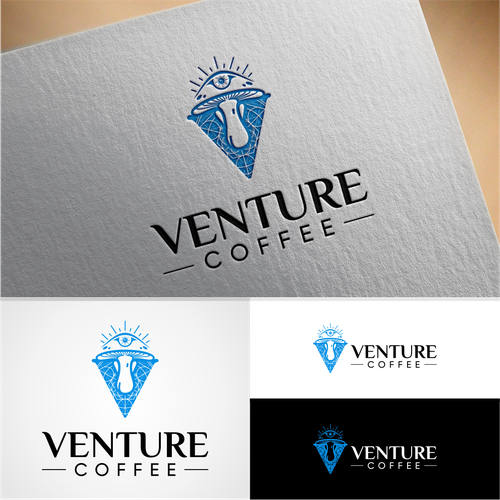 Venture coffee is a newly established coffee company seeking a psychedelic inspired logo! Design by Spidol clasic