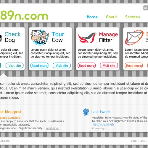 New website design wanted for 89n Réalisé par Baba Jaga