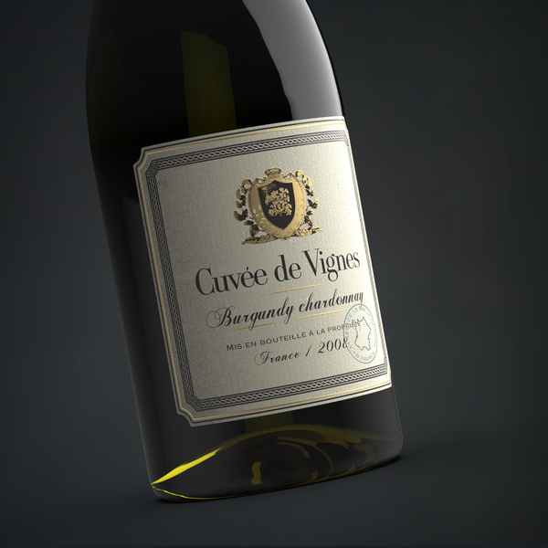 Traditional wine label design