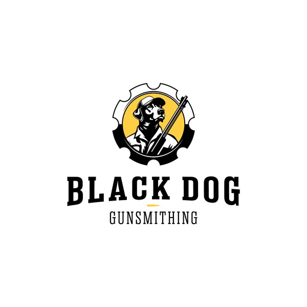 Design by davidwaschk titled "Black Dog Gunsmithing Logo"